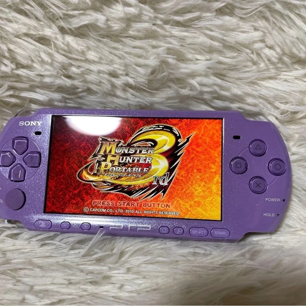 Sony Handheld Console in Vibrant Purple
